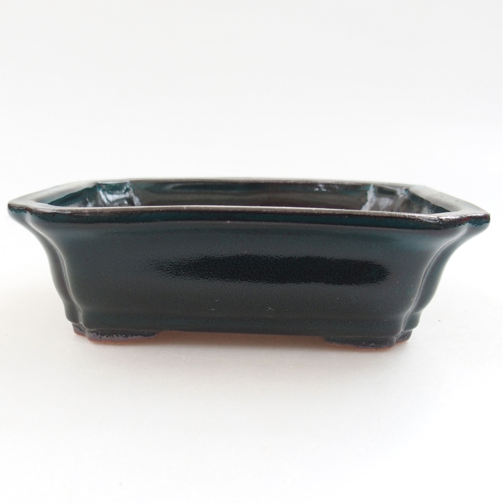 Bonsaischale aus Keramik 15,5 x 12 x 6 cm, Farbe blau