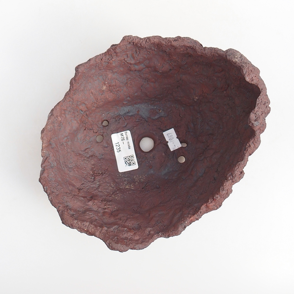 Keramikschale 19 x 17 x 16 cm , Farbe braun