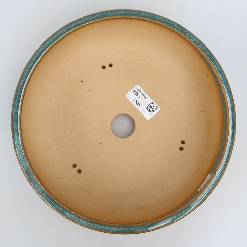 Keramik-Bonsai-Schale 22,5 x 22,5 x 7 cm, Farbe: Blau