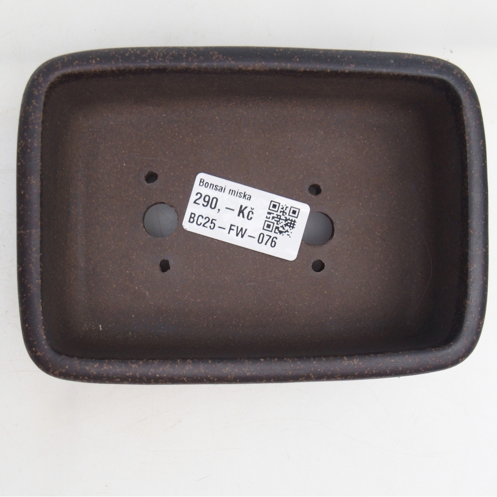 Bonsaischale aus Keramik 14 x 10 x 4,5 cm, Farbe bräunlich ocker