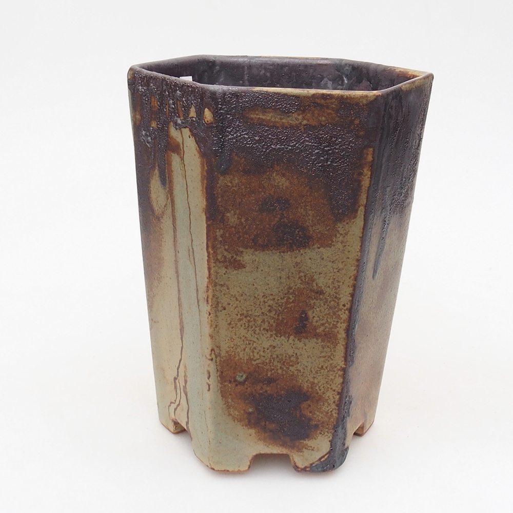 Bonsaischale aus Keramik 13 x 11,5 x 17 cm, grün