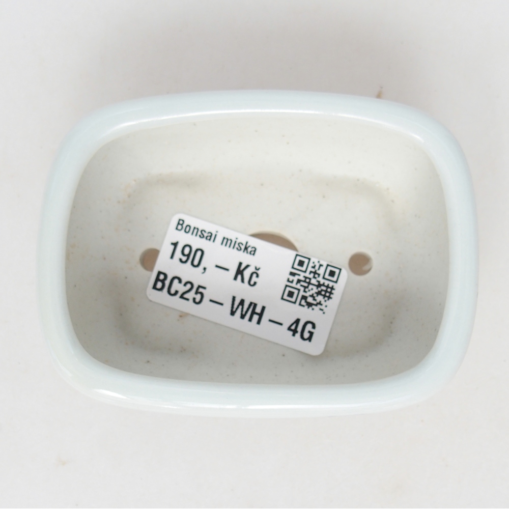 Mini-Bonsaischale 8 x 6 x 3 cm, weiß