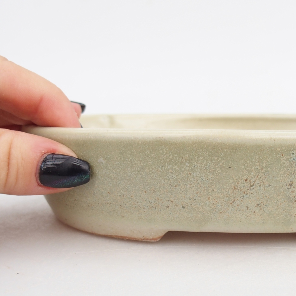 Bonsaischale aus Keramik 17 x 14 x 4 cm, grün