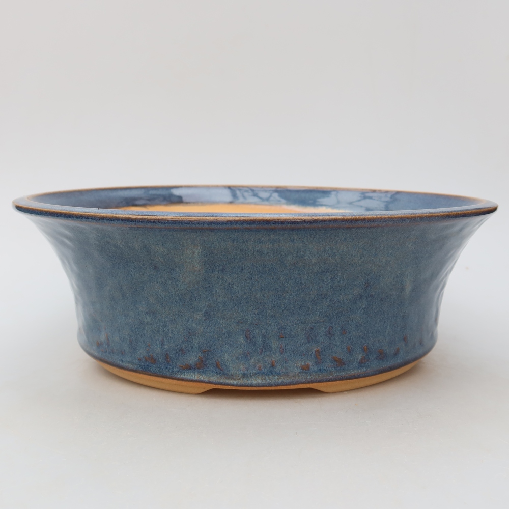 Bonsaischale aus Keramik 26 x 26 x 8,5 cm, Farbe blau
