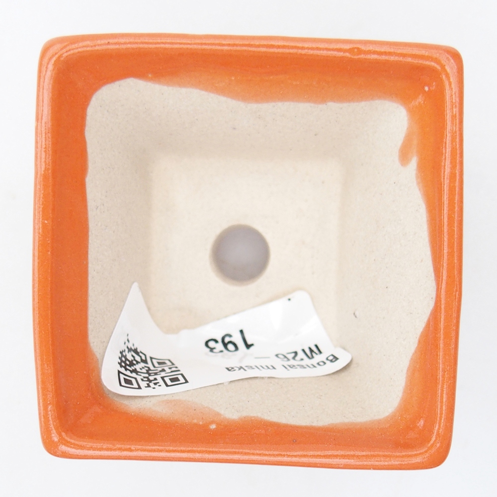 Mini-Bonsaischale 5,5 x 5,5 x 3 cm, orange