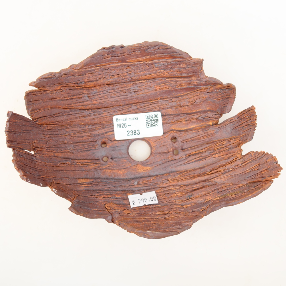 Keramikschale  19 x 14 x 7 cm, Farbe: braun