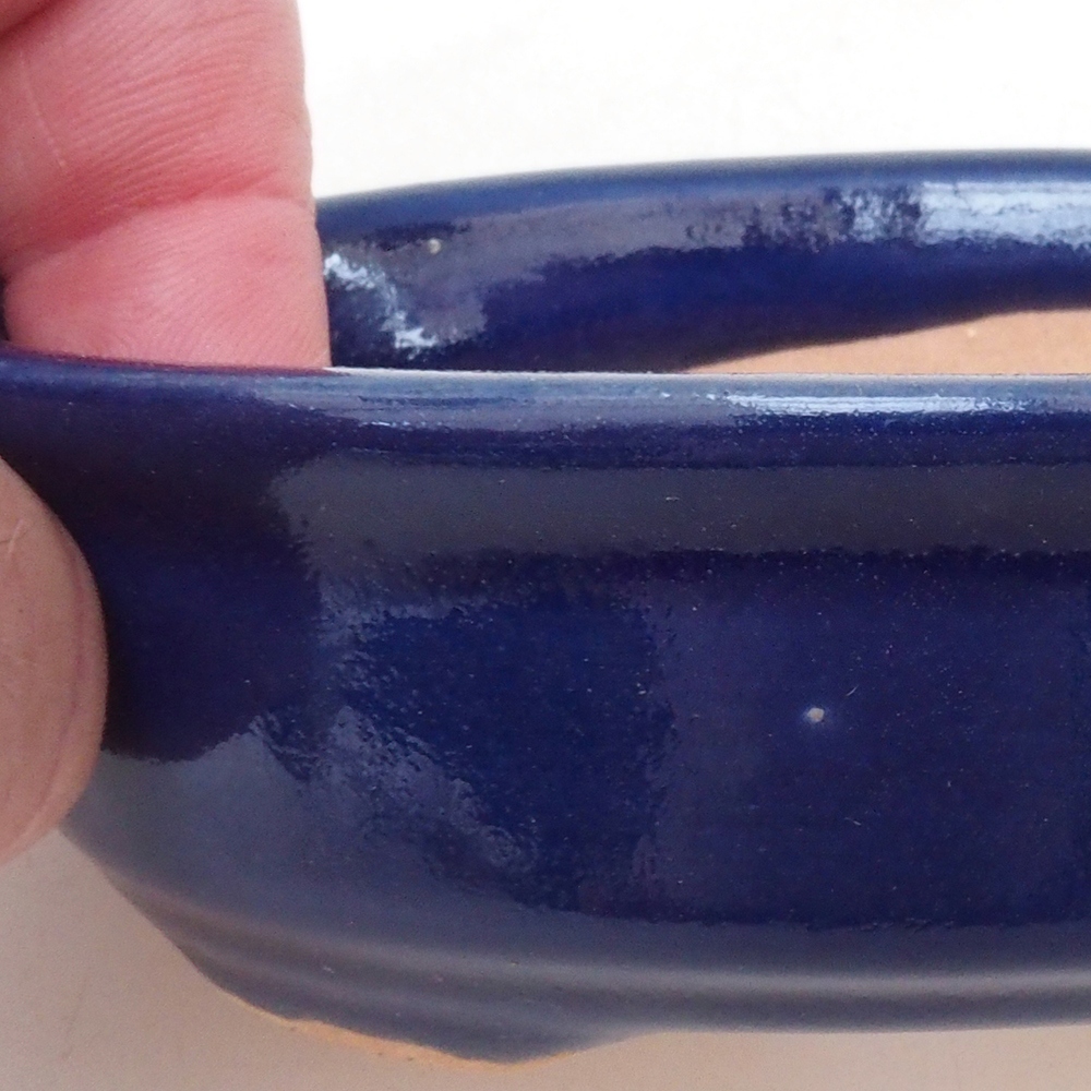 Bonsaischale H04 - 10,5 x 7,5 x 3 cm - blau