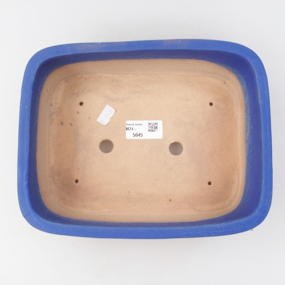 Bonsaischale aus Keramik 24 x 19 x 7,5 cm, Farbe blau