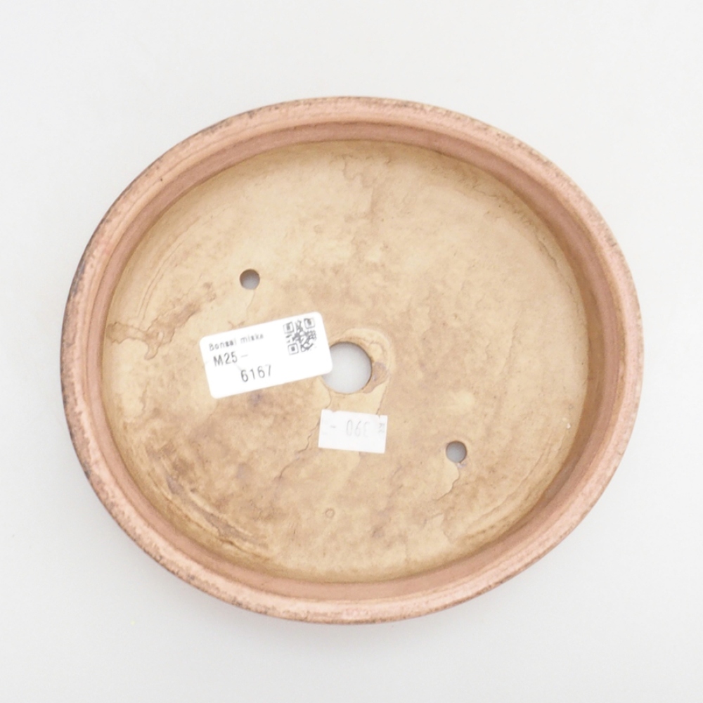Bonsaischale aus Keramik 10 x 8,5 x 4 cm, braun