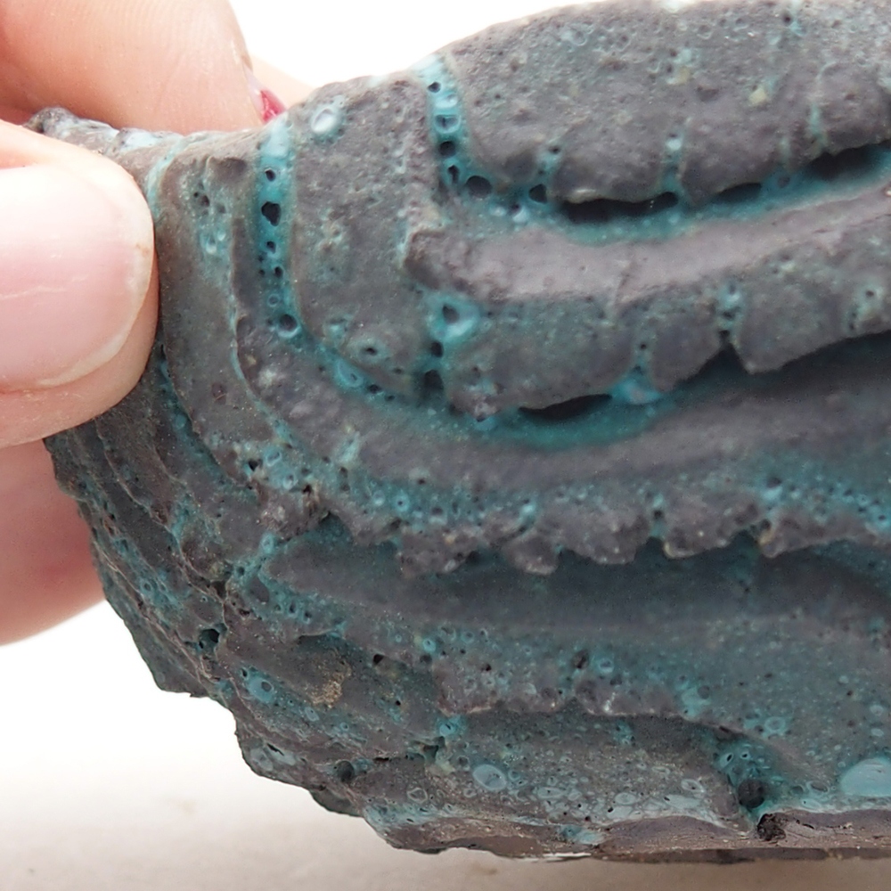 Keramikschale 9 x 8,5 x 4,5 cm , Farbe blau