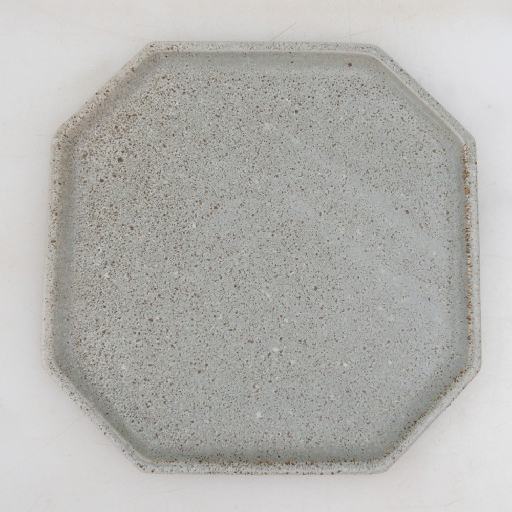 Keramikschale H14 - 18 x 18 x 1 cm - beige