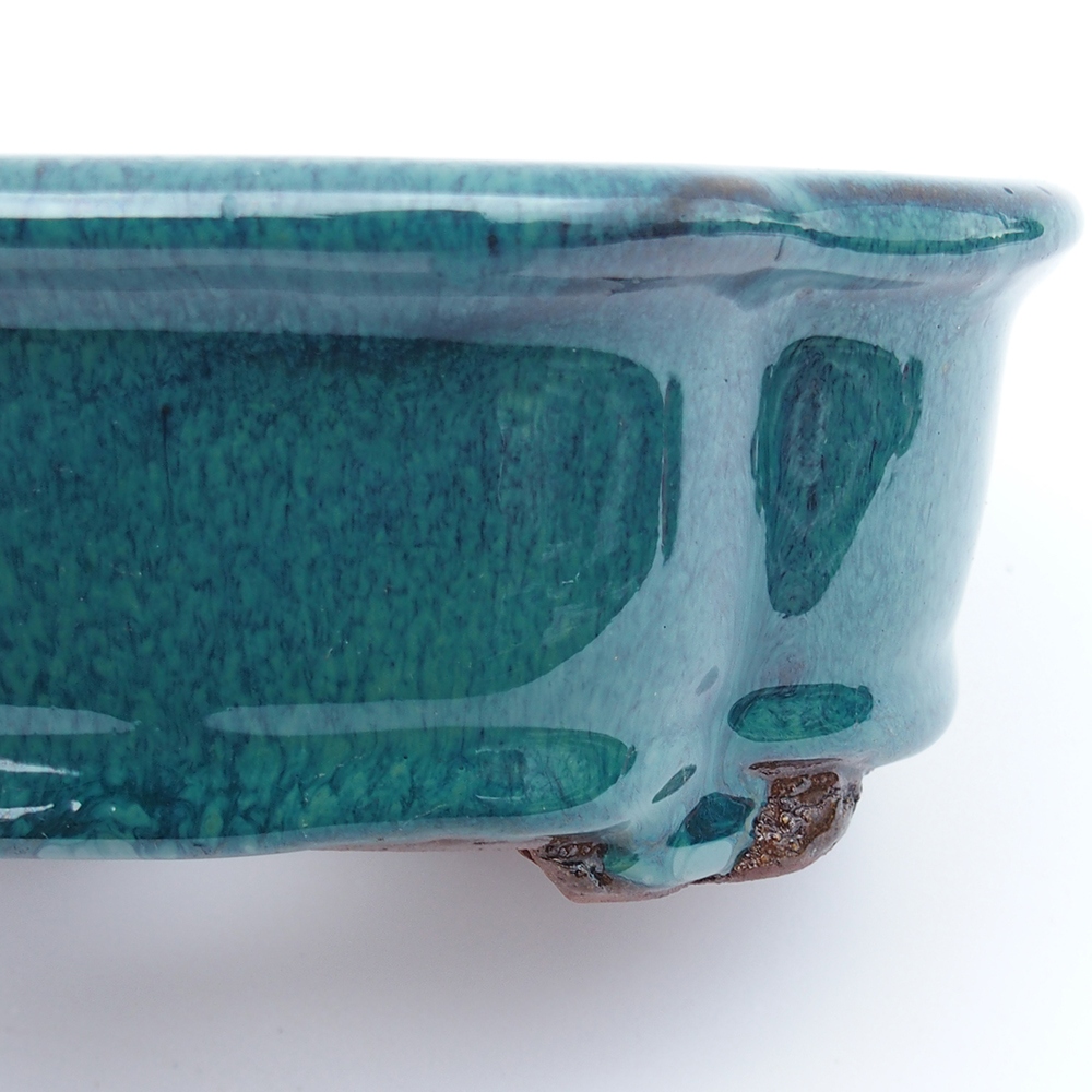 Schale 16 x 13 x 5,5 cm grün-blau