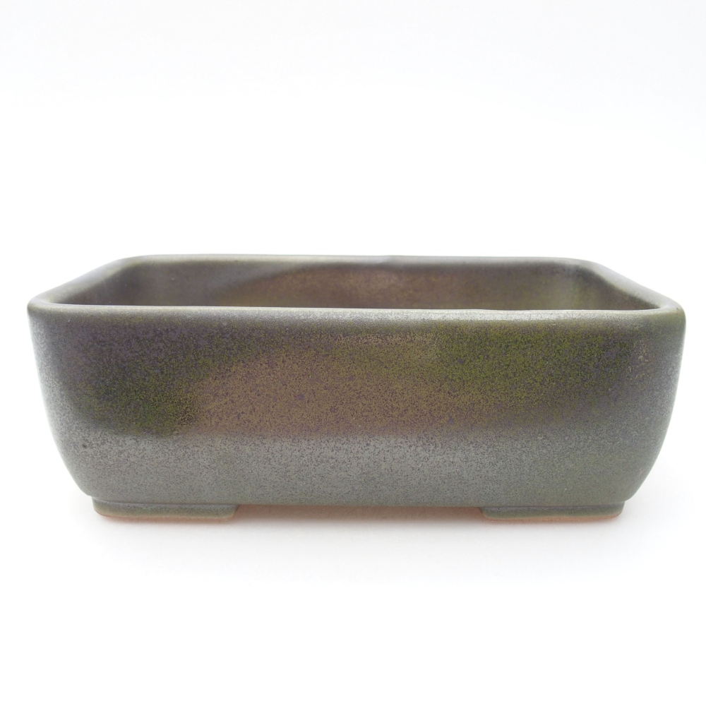 Bonsaischale aus Keramik 16 x 11 x 5,5 cm, grün