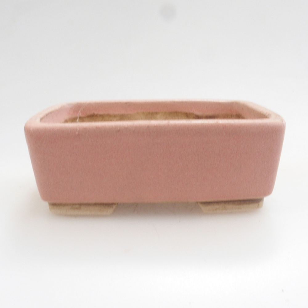 Bonsaischale aus Keramik 10 x 8,5 x 4 cm, braun