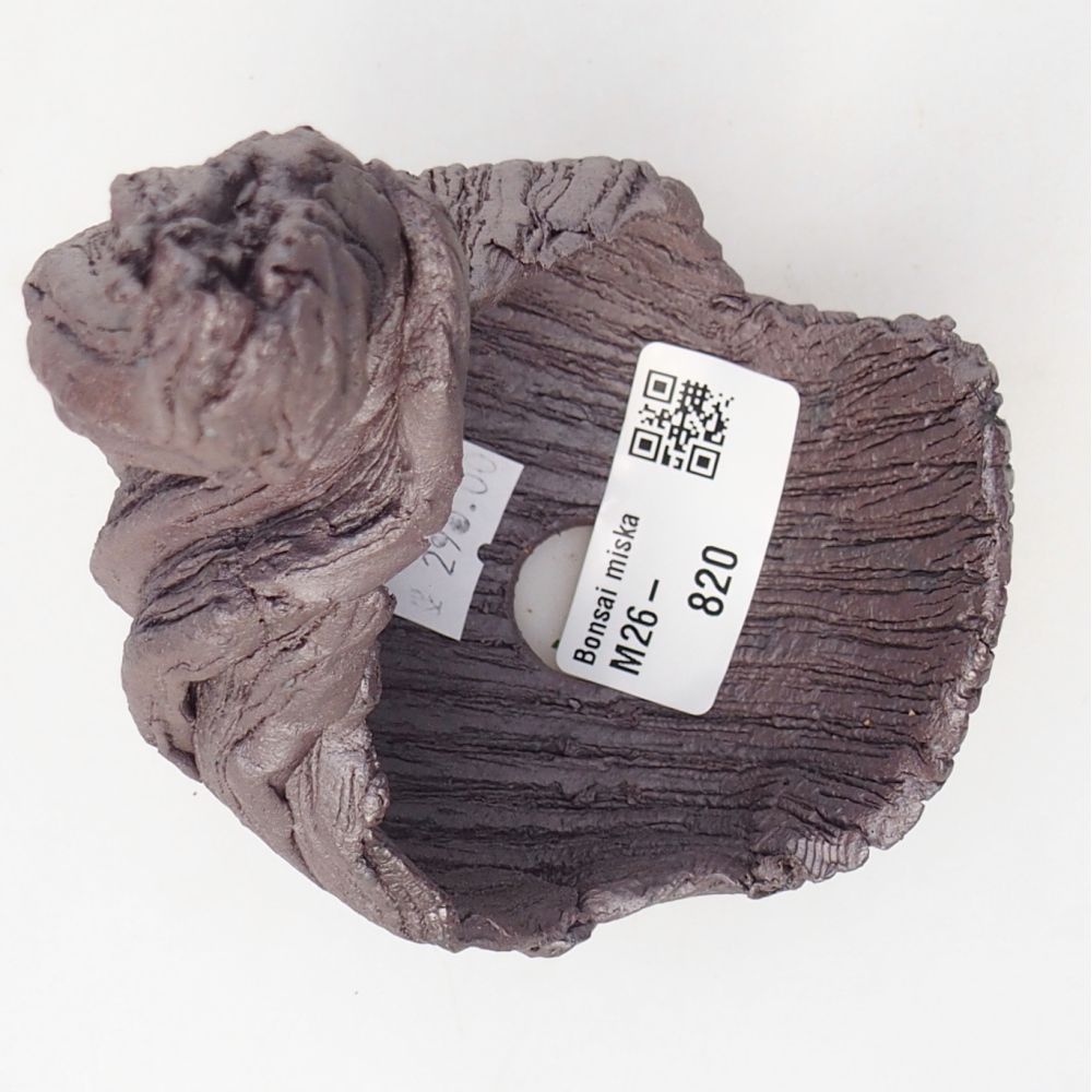 Keramikschale 8,5 x 8 x 14,5 cm , Metallic-Farbe