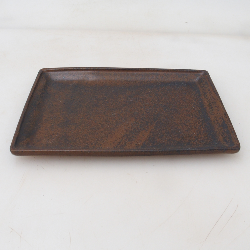 Bonsai Untersetzer Rechteck 19,5 x 14 x 1,5 cm - braun