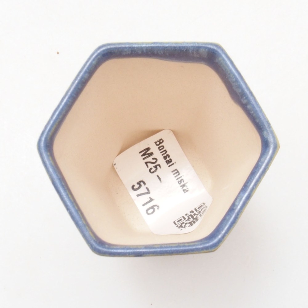 Mini-Bonsaischale 4,5 x 4,5 x 6,5 cm, Farbe blau