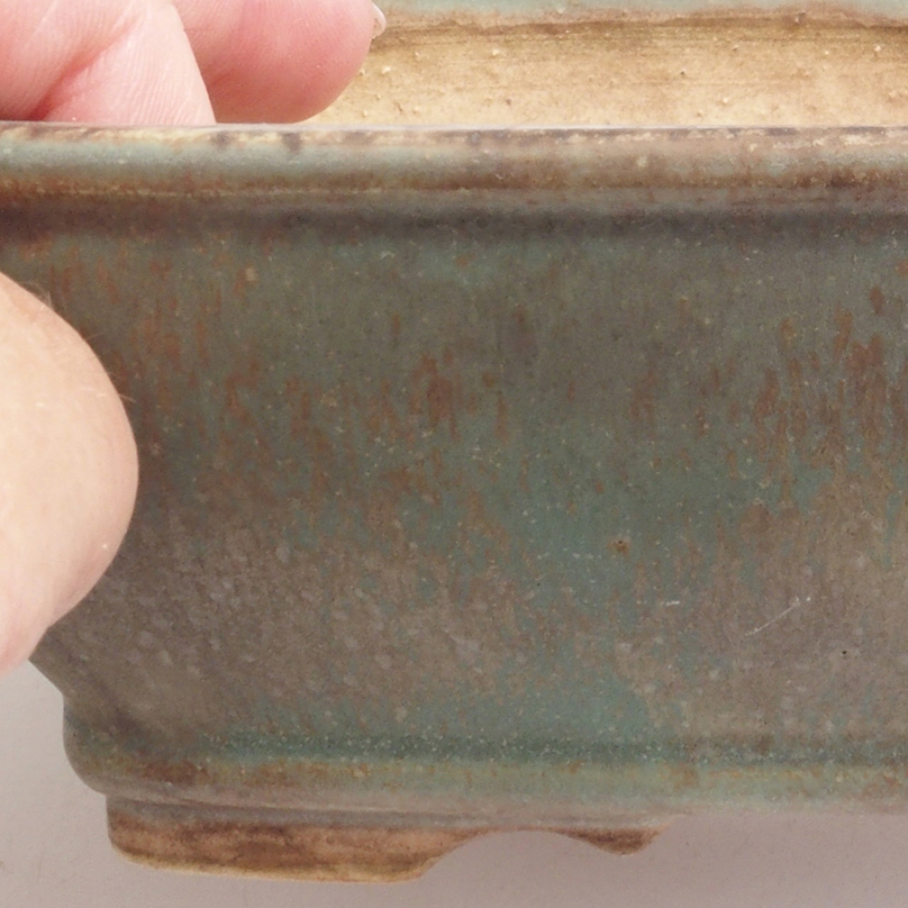 Bonsaischale aus Keramik 10 x 8,5 x 4 cm, braun