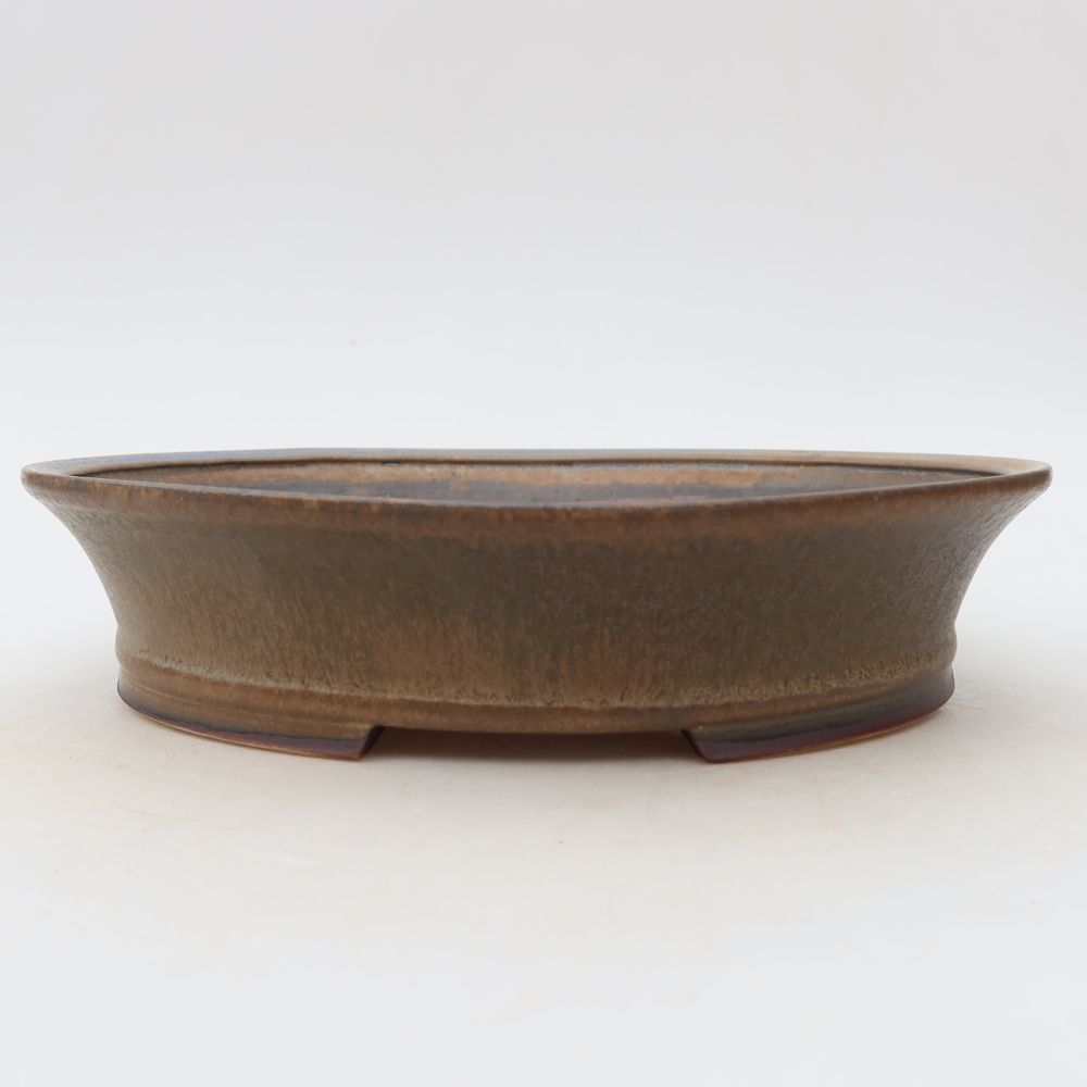 Keramik-Bonsai-Schale 24 x 21,5 x 5,5 cm, Farbe: braun