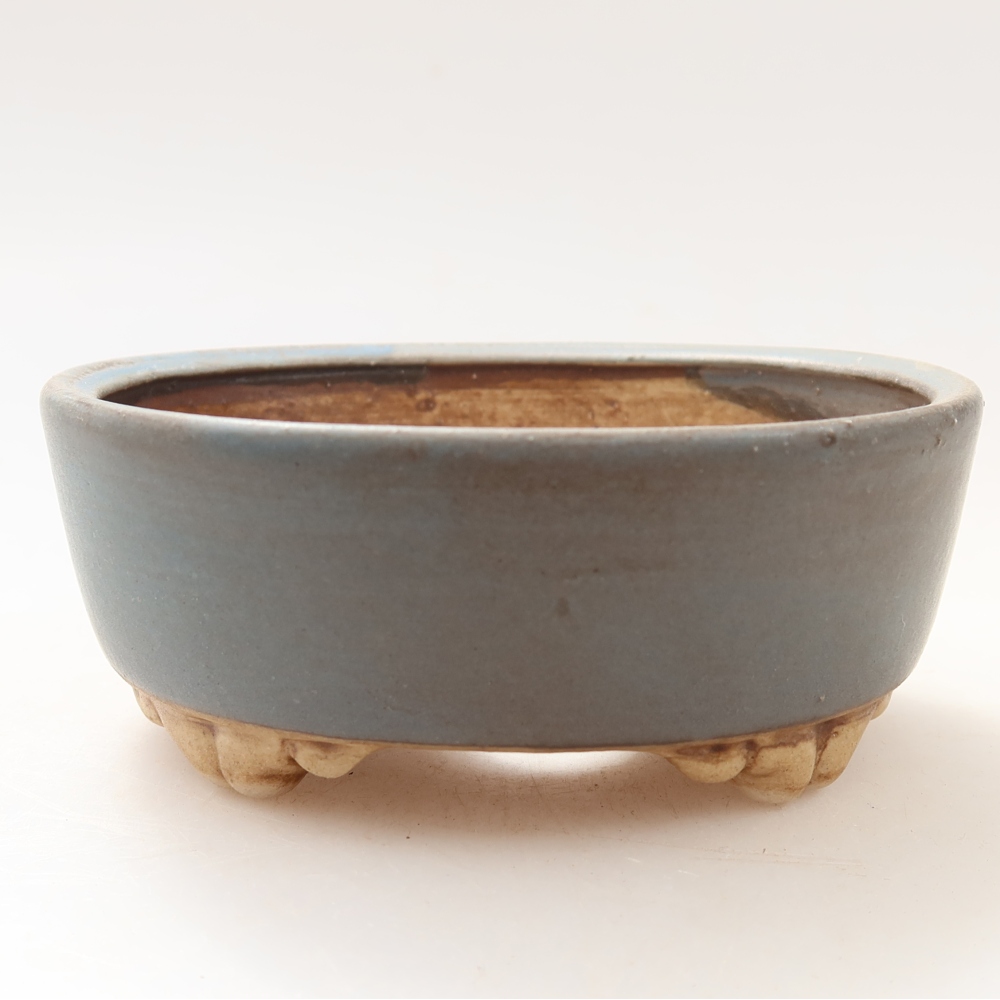 Keramik-Bonsai-Schale 9,5 x 8 x 4 cm, Farbe: Blau
