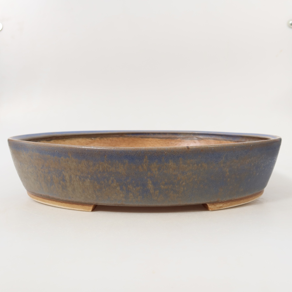 Bonsaischale aus Keramik 31,5 x 27,5 x 6 cm, Farbe blau