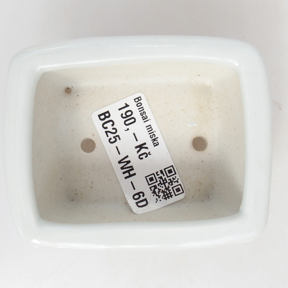 Mini-Bonsaischale 8 x 6,5 x 3,5 cm, weiß