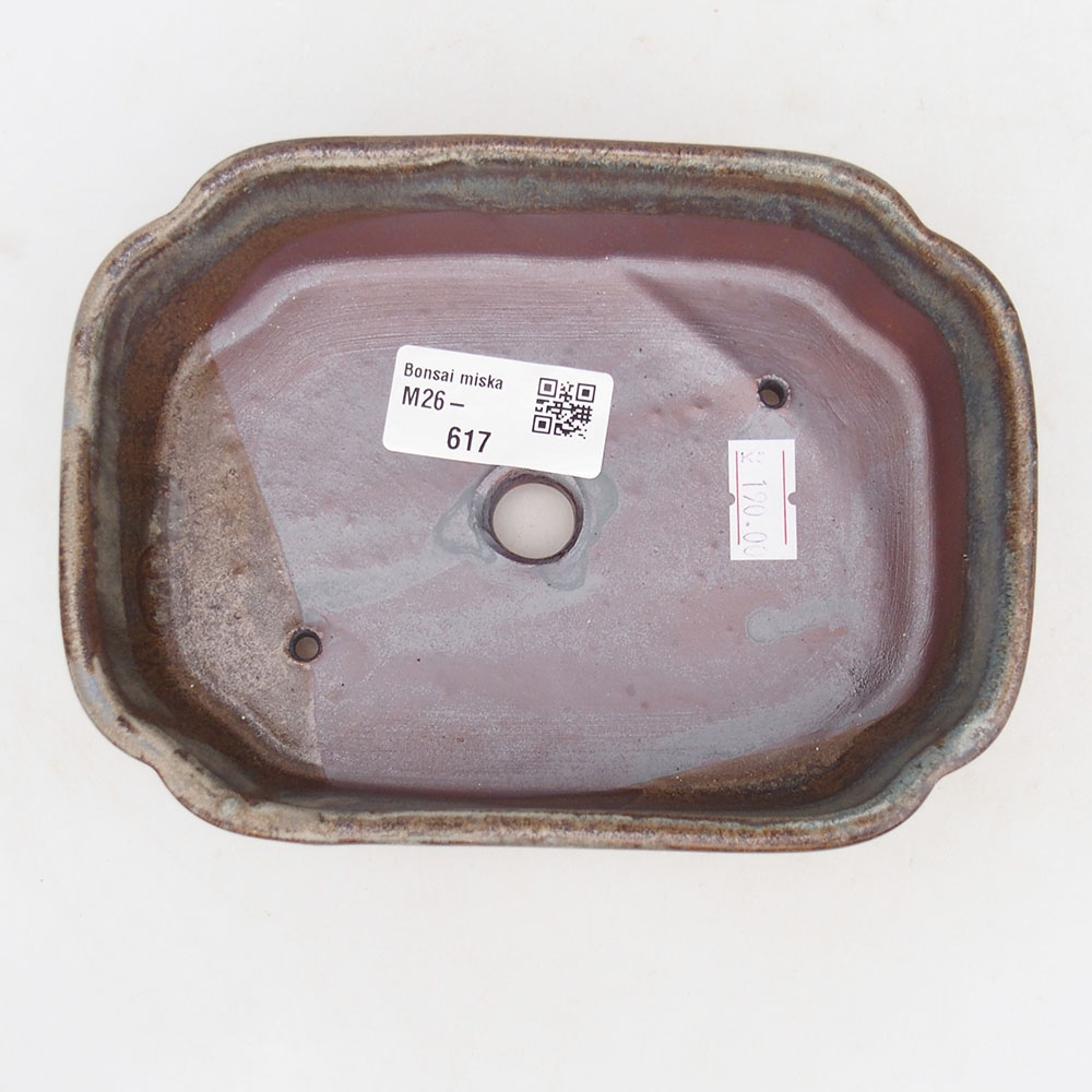 Bonsaischale aus Keramik 16 x 11,5 x 4,5 cm, Farbe blau