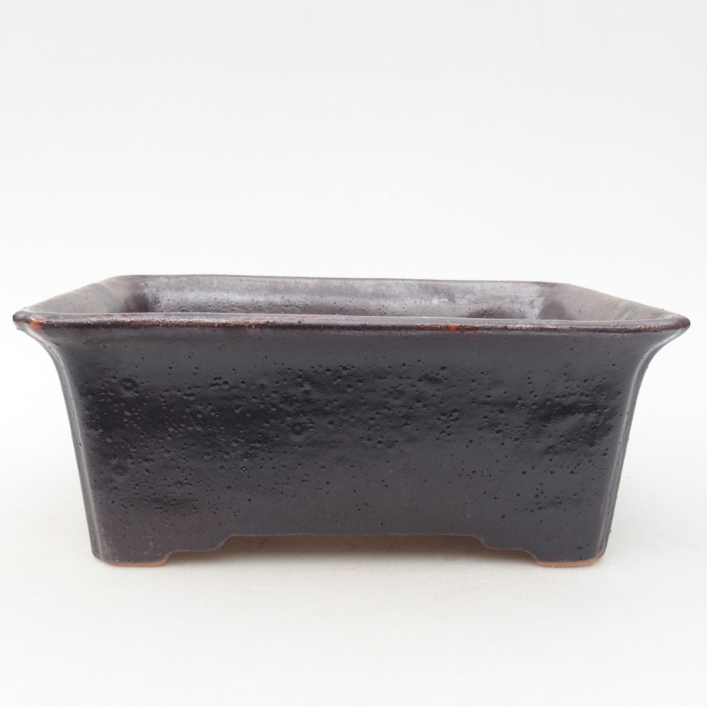 Bonsaischale aus Keramik 18 x 14 x 7 cm, braun