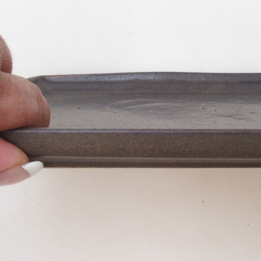 Bonsai Untersetzer Rechteck 22,5 x 17 x 1,5 cm - braun