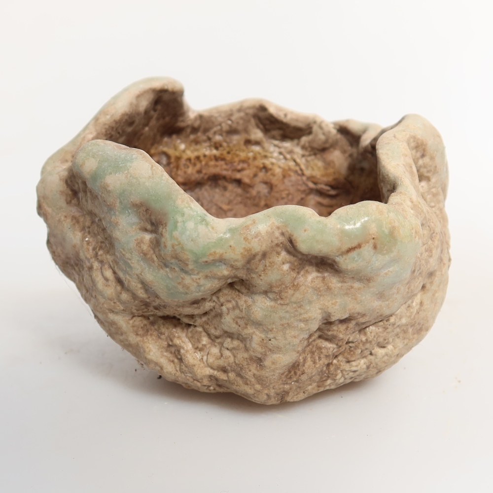 Keramikschale  8 x 7 x 5,5 cm, Farbe: grün