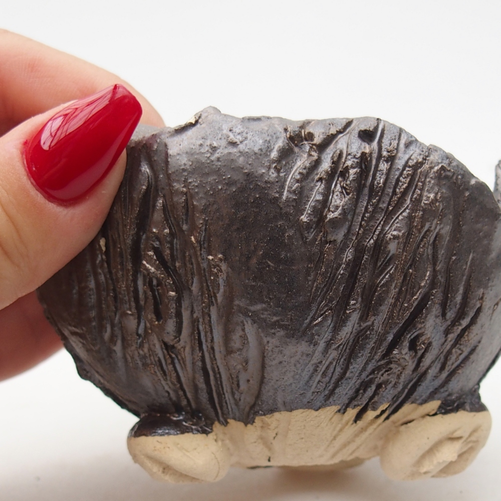 Keramikschale 9 x 9 x 6 cm , Farbe schwarz