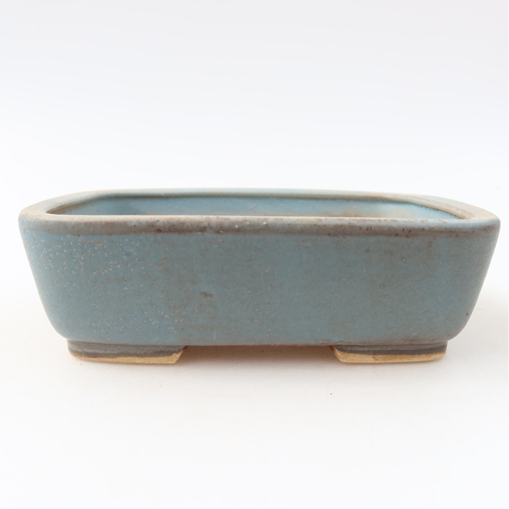 Bonsaischale aus Keramik 14 x 11,5 x 4,5 cm, Farbe blau