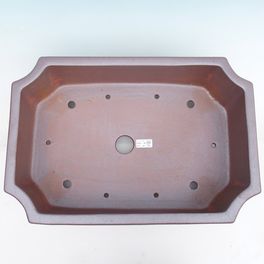 Bonsaischale aus Keramik 52,5 x 35,5 x 18 cm , Farbe Metall - NUR PERSÖNLICHE ABHOLUNG oder Palettentransport