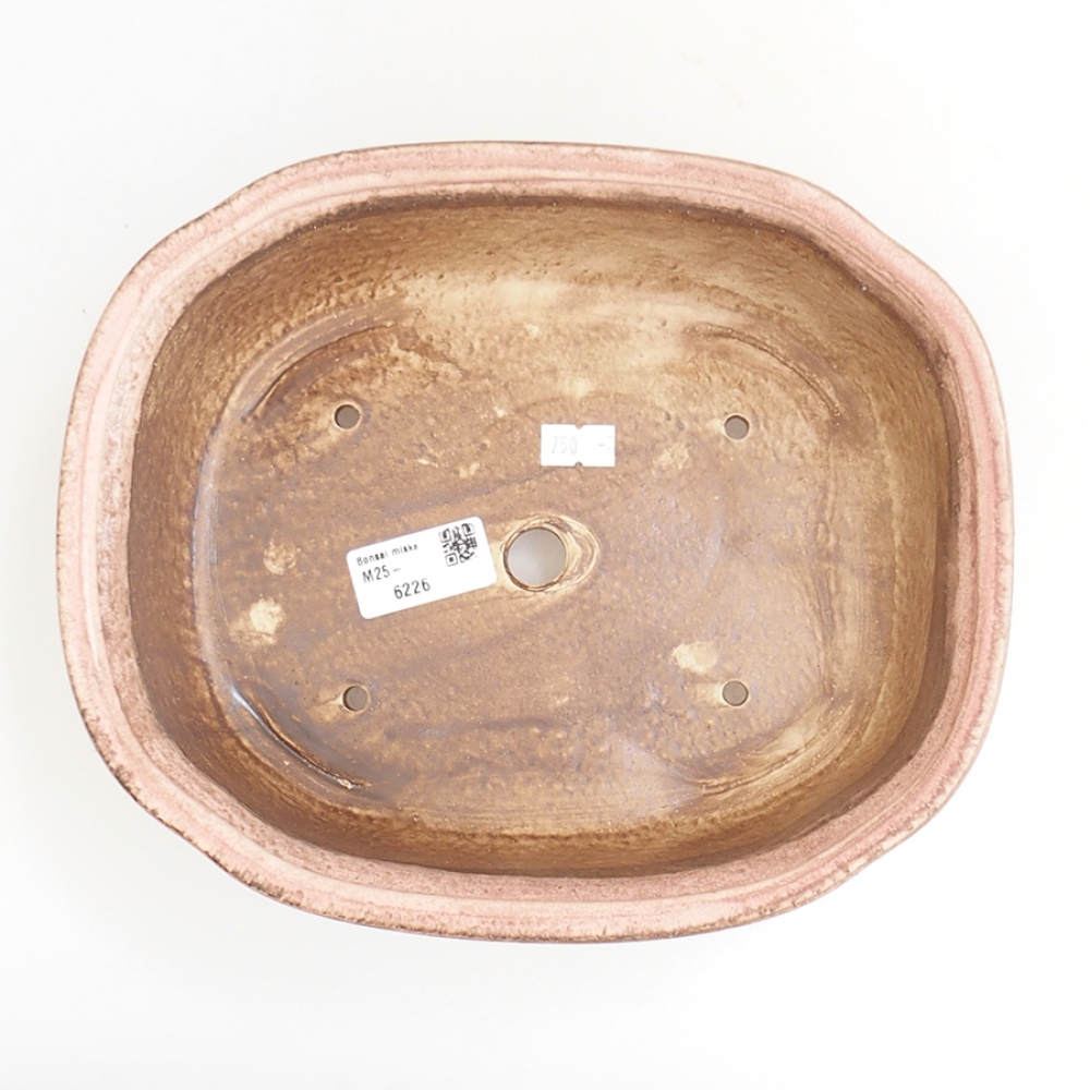 Bonsaischale aus Keramik 25 x 20,5 x 7 cm, rosa
