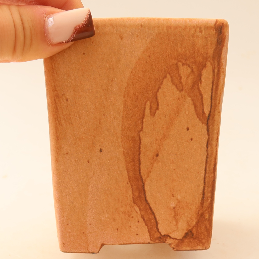 Keramik-Bonsai-Schale 7,5 x 7,5 x 10 cm, Farbe: Rosa