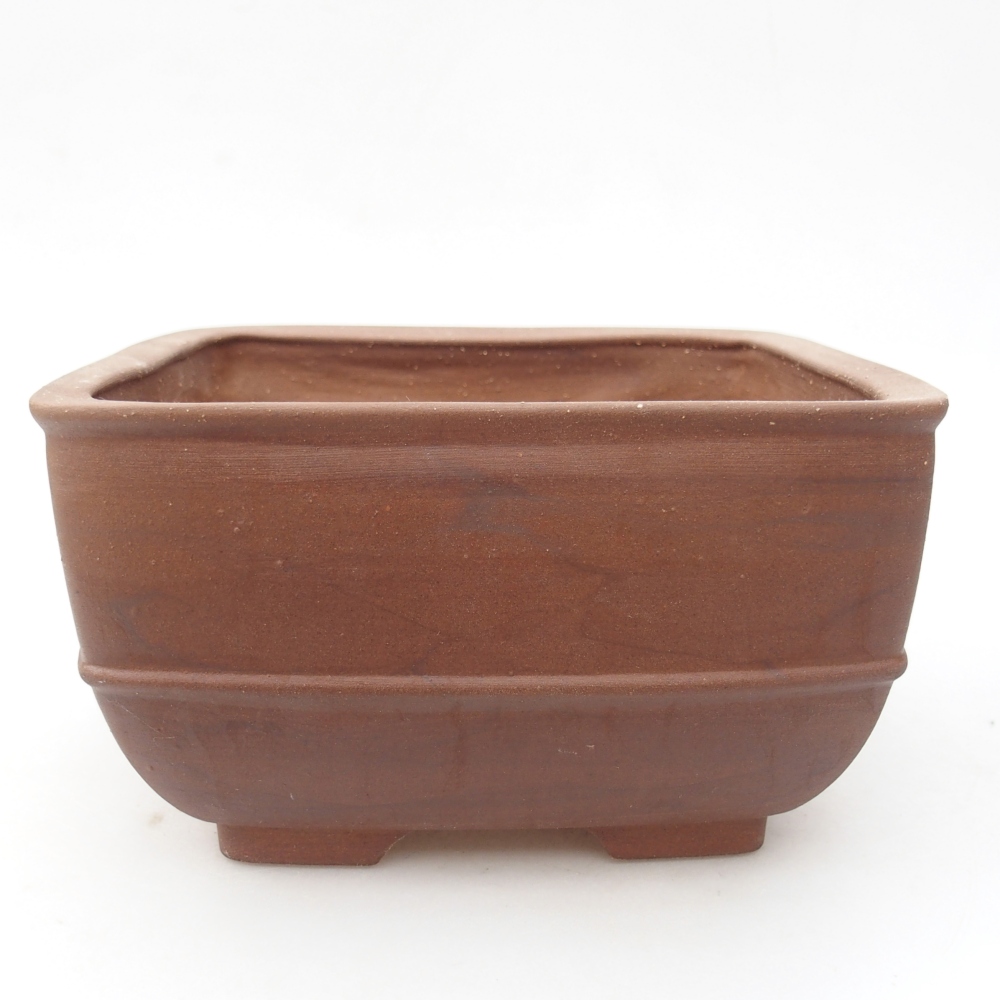 Bonsaischale aus Keramik 16 x 16 x 9,5 cm, braun