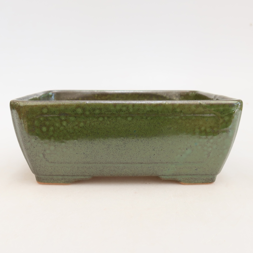Bonsaischale aus Keramik 16 x 12 x 6 cm, grün