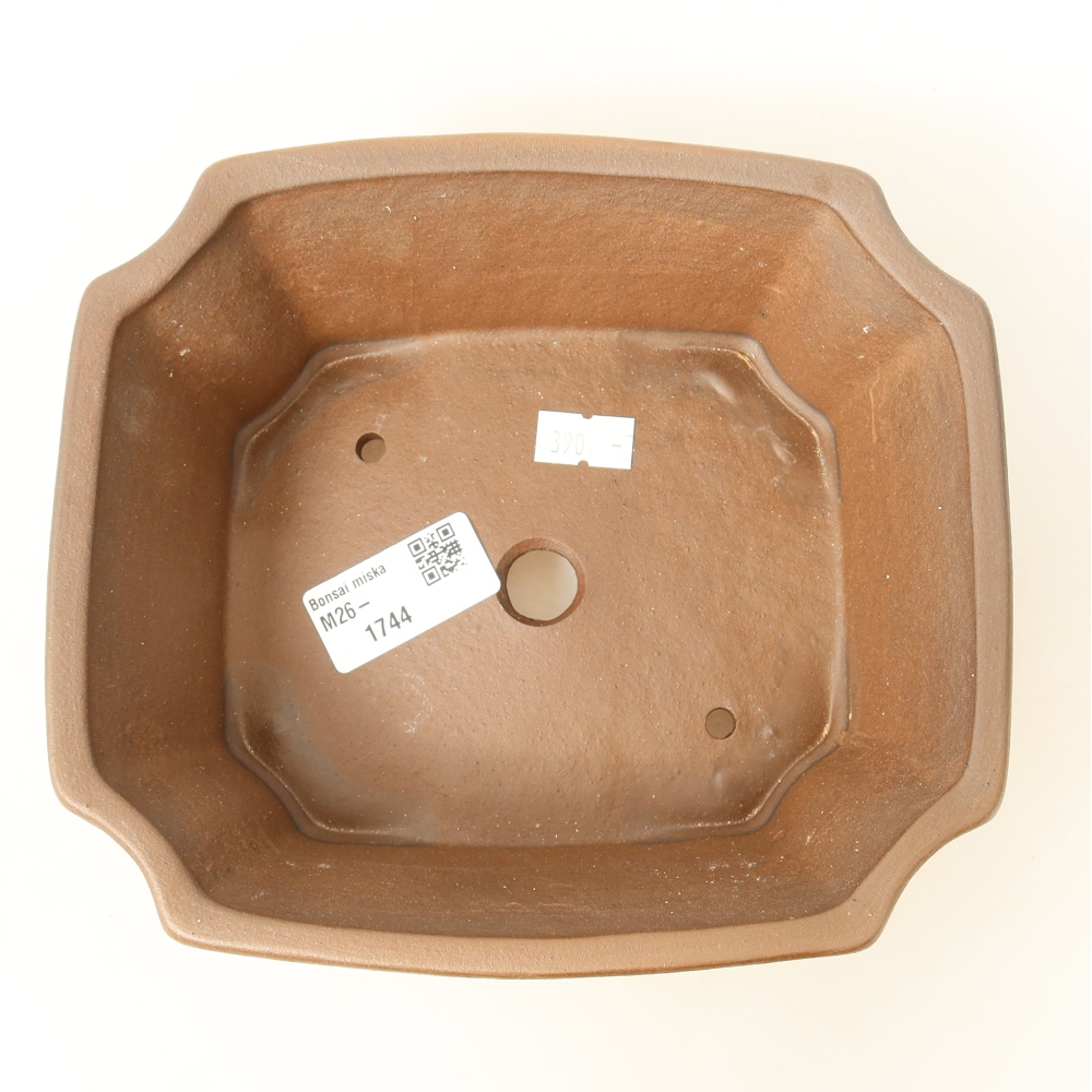 Keramik-Bonsai-Schale 18 x 15 x 6 cm, Farbe: Rosa