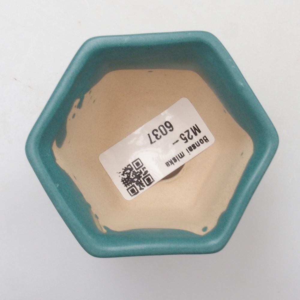 Bonsaischale aus Keramik 6,5 x 5,5 x 4 cm, Farbe blau