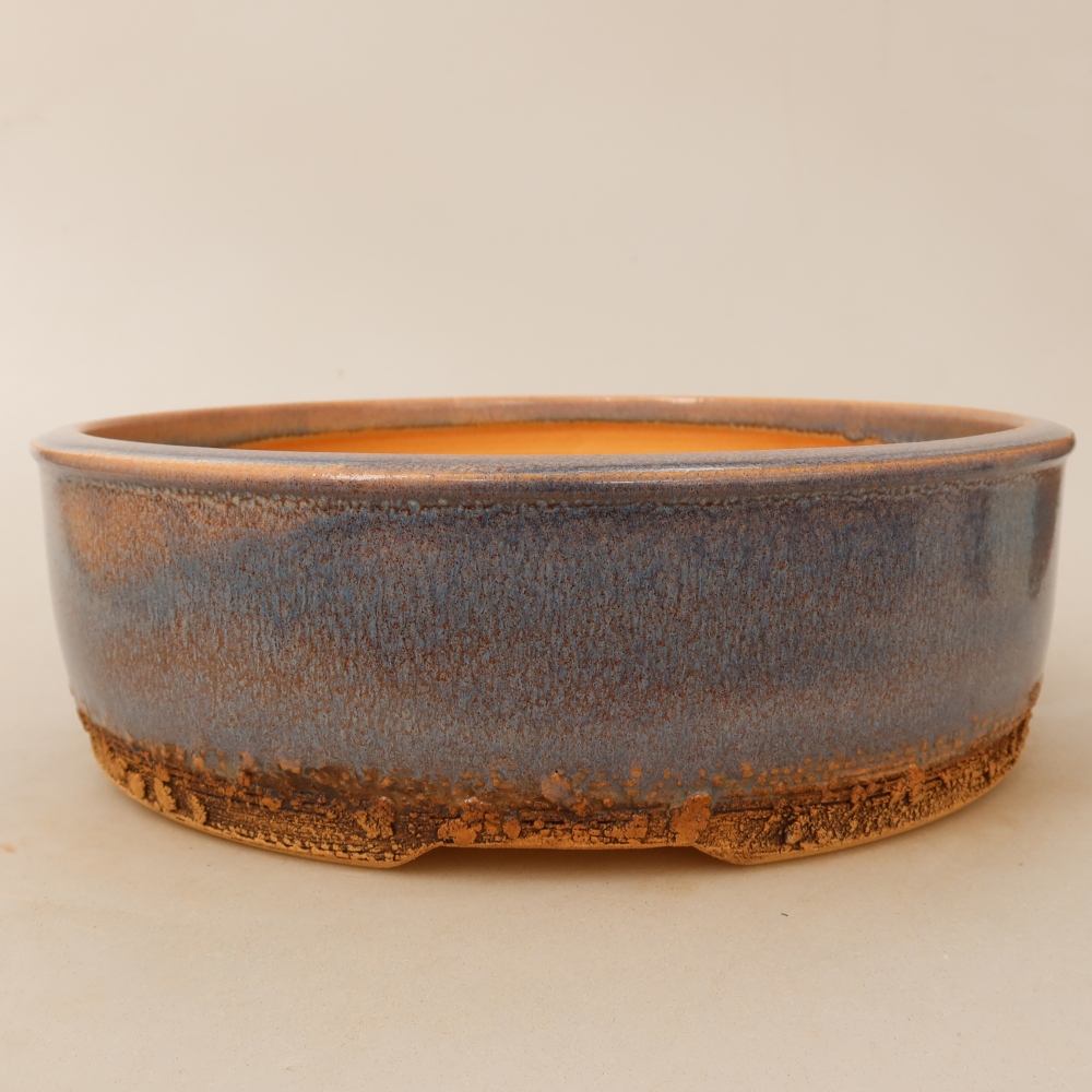 Keramik-Bonsai-Schale 24 x 24 x 7,5 cm, Farbe: Blau
