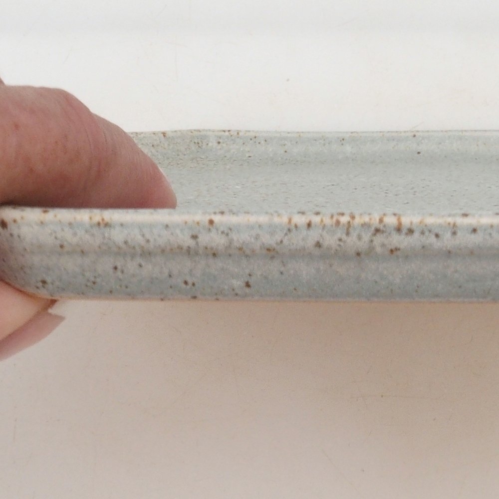 Keramikschale H14 - 18 x 18 x 1 cm - beige