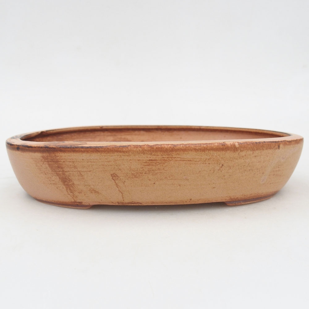 Bonsaischale aus Keramik 22 x 17 x 4 cm, rosa
