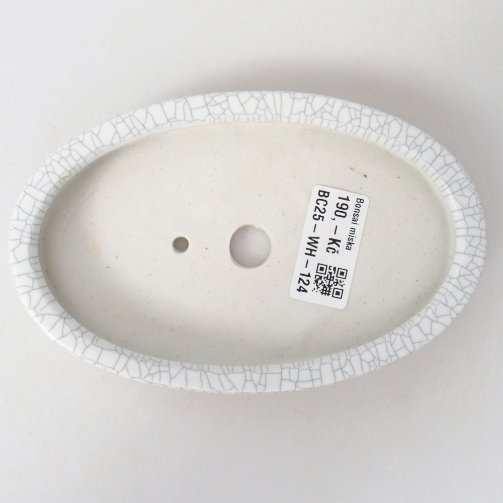 Bonsaischale aus Keramik 15,5 x 10 x 2 cm, Raku-Farbe