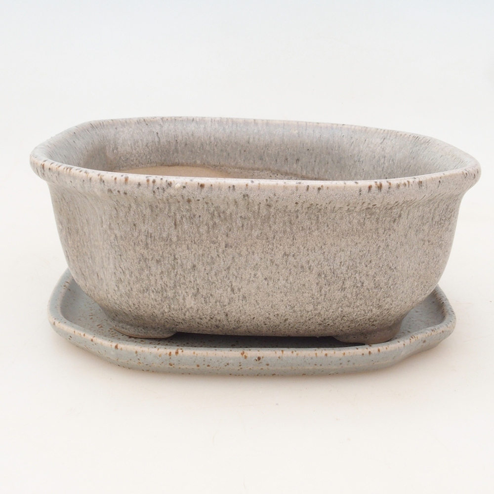 Bonsaischale + Untertasse H31 - beige