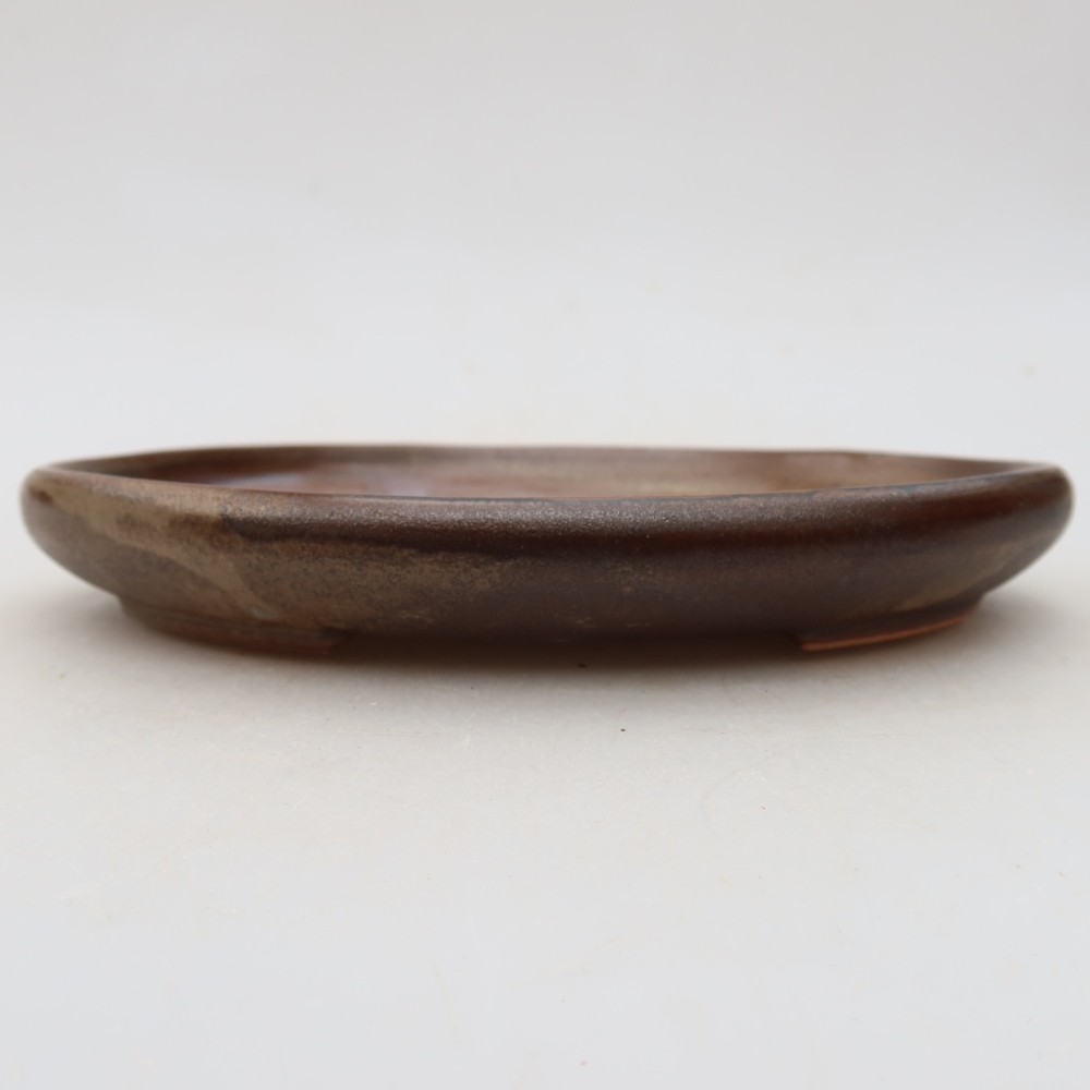 Keramik-Bonsai-Schale 17 x 12 x 2,5 cm, Farbe: braun