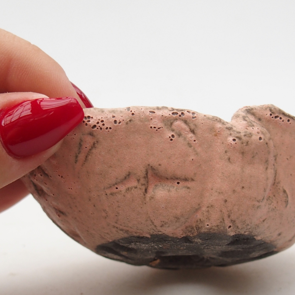 Keramikschale 9 x 7,5 x 4 cm , Farbe rosa