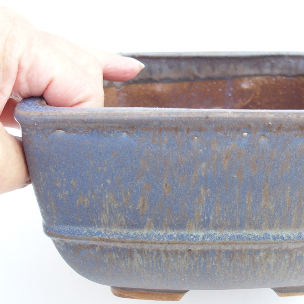 Bonsaischale aus Keramik 10,5 x 10,5 x 7 cm, rosa