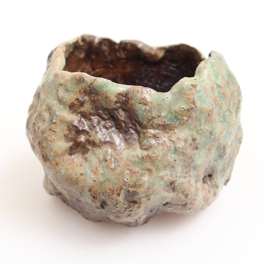 Keramikschale  6 x 5,5 x 6 cm, Farbe: grün