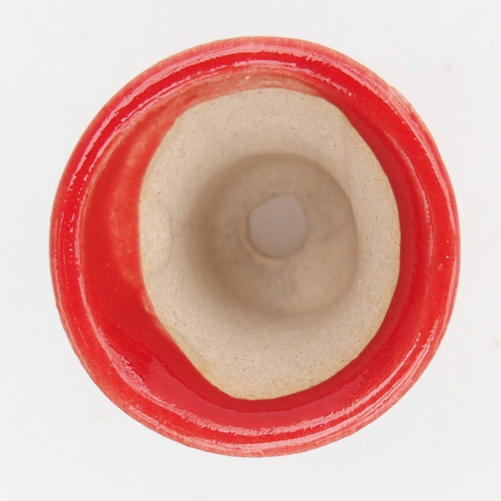 Mini-Bonsaischale 3 x 3 x 3,5 cm, Farbe rot