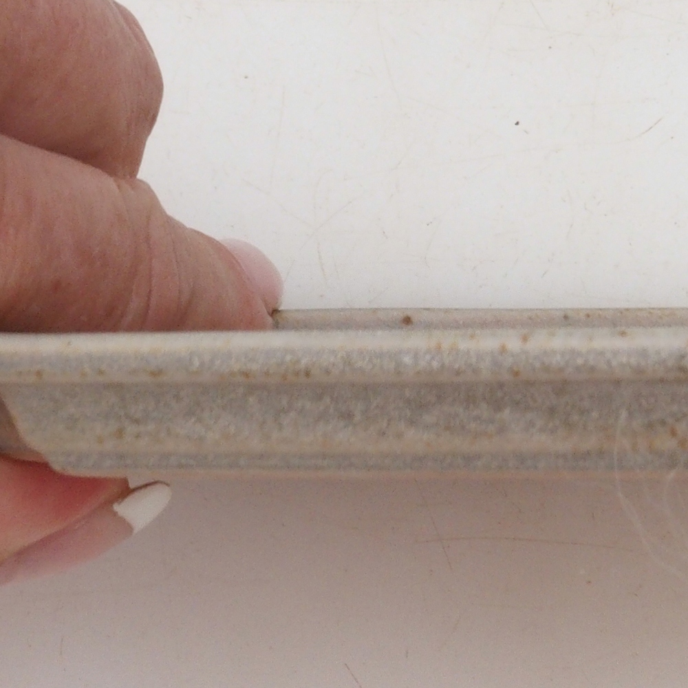 Keramische Untertasse H01 - 11,5 x 8 x 0,5 cm - beige